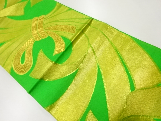 JAPANESE KIMONO / ANTIQUE FUKURO OBI / SILK / WOVEN NOSHI